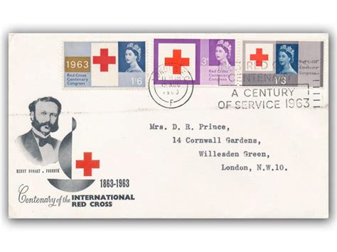 1963 Red Cross Ordinary Centenary Slogan
