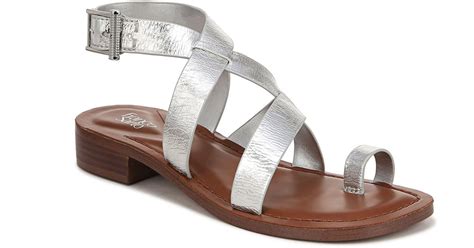 Franco Sarto Ina Toe Loop Sandal In Metallic Lyst