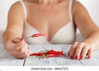 Sexy Sex Breast Girl Hot Pepper Royalty Free Images Stock Photos Pictures Shutterstock