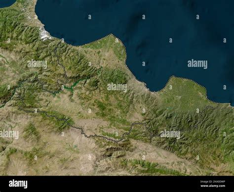 Samsun Province Of Turkiye Low Resolution Satellite Map Stock Photo