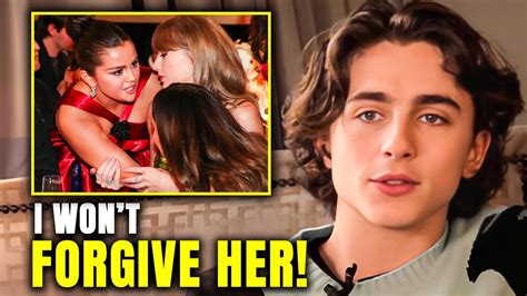 Timoth E Chalamet Reacts To Kylie Jenner And Selena Gomez S Rumored