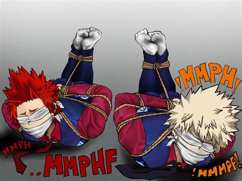 Kirishima And Bakugou Hogtie Gag And Blindfold By Marknropes On Deviantart