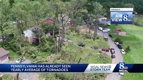 Pennsylvania already experienced yearly average number of tornadoes