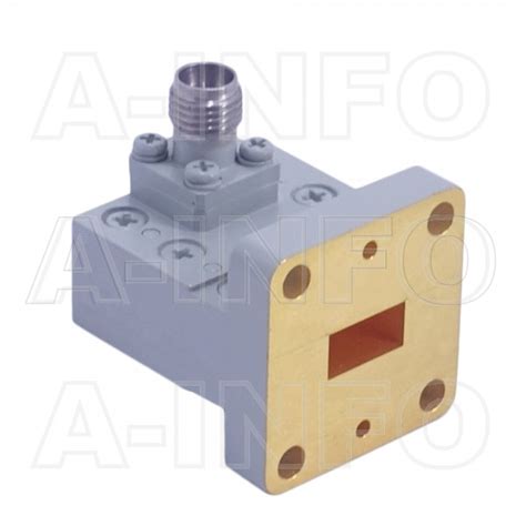 Wca Cu P Right Angle Rectangular Waveguide To Coaxial Adapter