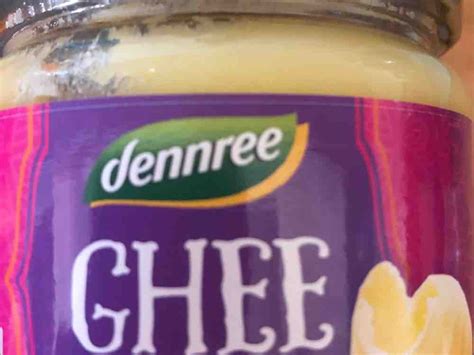 Dennree Ghee Geklärte Bio Butter Kalorien Butter Fddb