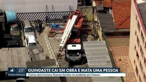 V Deo Guindaste Cai Em Obra Mata Uma Pessoa E Outros Dois Ficam