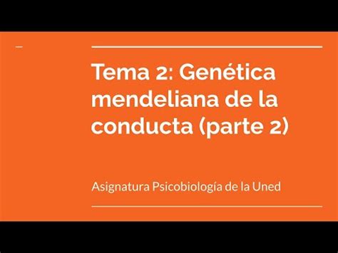 Tema 2 Psicobiología UNED Parte 2 YouTube