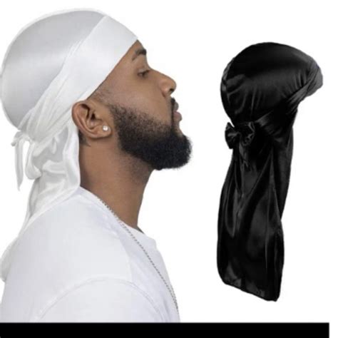 Jual Unisex Silky Durags Bandanas Turban Hat Wigs Doo Men Satin Durag