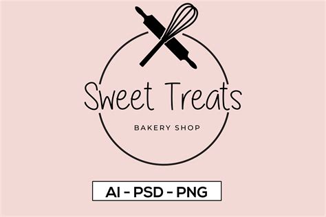 Instant Download Bakery Logo Bakery Logo Minimalist Bakery Logo Design Home Bakery Logo Premade