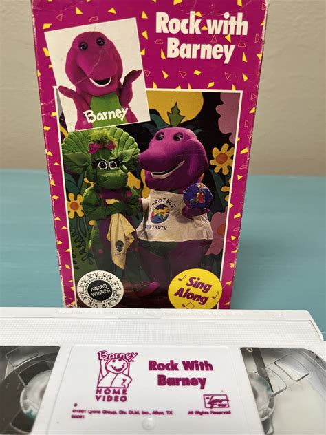 Vintage Barney Rock With Barney VHS 1991 Original Release Protect Our