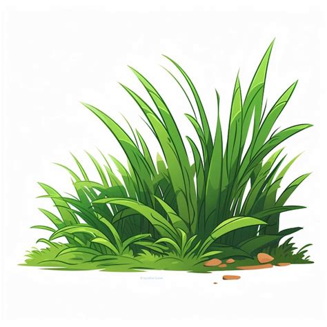 Premium Photo Green Grass Isolated On White Background Vector