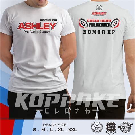 Jual Kaos Ashley Pro Audio System DB Request Nama Grup Operator Sound