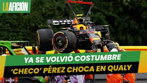 Checo P Rez Choca En Qualy Del Gp De Hungr A Y Queda Fuera Puede