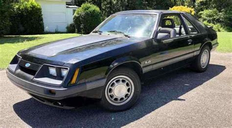 1986 Ford Mustang T Top Sedan Black Rwd Automatic Lx Classic Ford