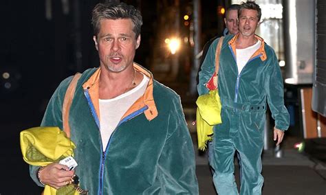 Brad Pitt Shows Off His Typically Bold Sense Of Style As He Sports A