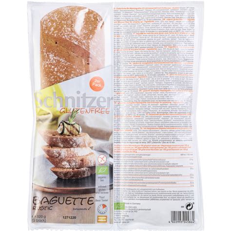 Baguette Rustic Bez Glutena BIO Schnitzer 320g Garden