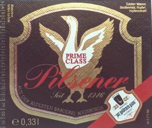 Drink Label Zur Goldenen Gans Pilsener Prime Classe Brauerei Zur