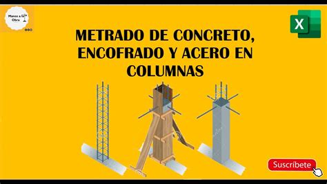 Metrado De Concreto Encofrado Y Acero En Columnas Plantilla Nº 14 Youtube