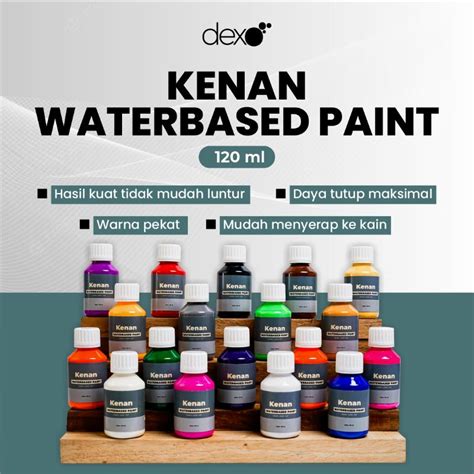 Jual KENAN Waterbased Paint Cat Sepatu Canvas 120 Ml Shopee Indonesia