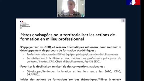 Podeduc Dgesco Formation Voie Professionnelle 2 Consultation Eafc