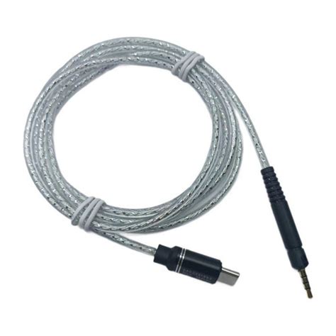 Серебряный USB-C кабель для наушников HD598/599/HD558/HD518/HD569/M40X ...