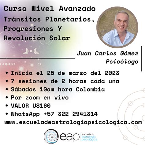 Juan Carlos Gómez Curso nivel avanzado Tránsitos Planetarios