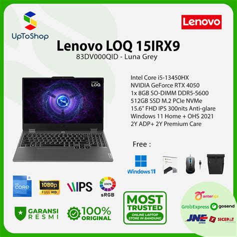 Jual Lenovo Loq Irx Qid Core I Hx Gb Gb Rtx W Ohs