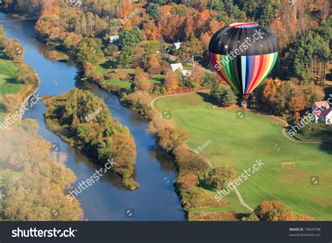 Aerial View Hot Air Balloon Floating Stock Photo Shutterstock