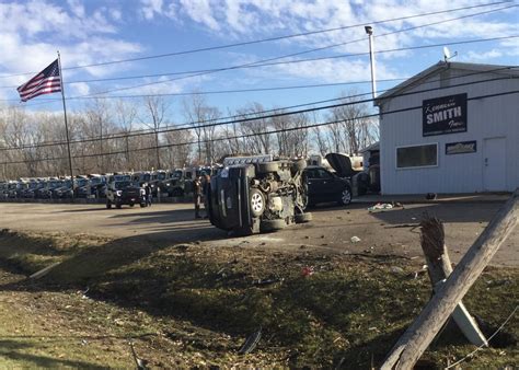 Rollover Crash In Cass County Sends Two To Hospital Knocks Out Power