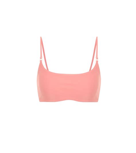 Hinge Bikini Top In Pink Jade Swim Mytheresa
