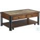 Slaton Warm Mocha Rectangular Drawer Cocktail Table Homegallerystores