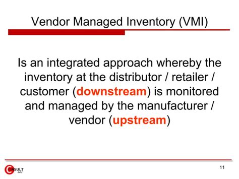 Vendor Managed Inventory Vmi Ppt