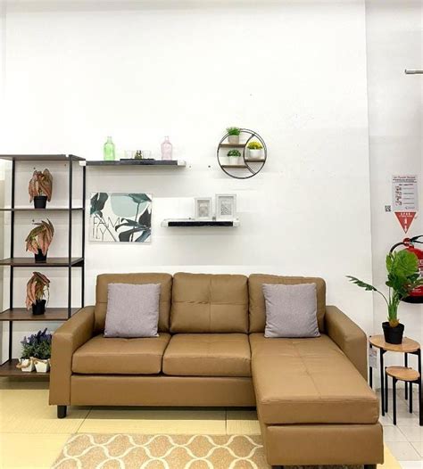 Obral Sofa Bed Sudut Coklat Kulit Bisa Cicilan Perabotan Rumah Di