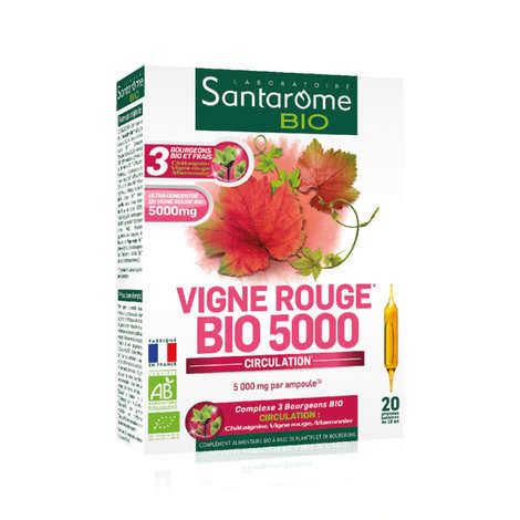 Vigne Rouge Bio Ampoules Buvables De Ml Santarome Bio