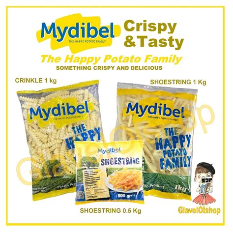 Jual Kentang Goreng French Fries Mydibel Shoestring Mydibel Crincle