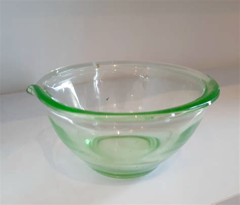 Pair of Glass Kitchen Mixing Bowls