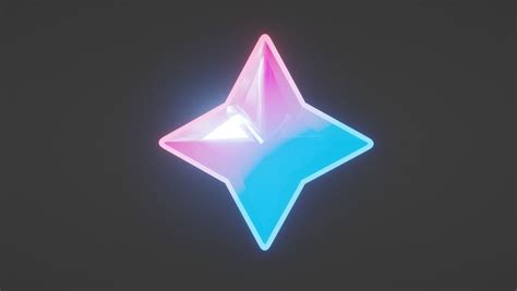 3d Model Low Poly 3d Primogem Star Vr Ar Low Poly Cgtrader