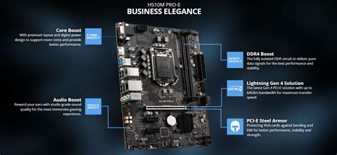 Mainboard Msi H510m Pro E