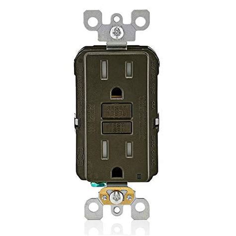 Leviton Agtr1 Smartlockpro Dual Function Afcigfci Receptacle Wallplate Included 15 Amp125v