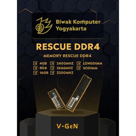 Jual V Gen Ram Resque Ddr Longdimm Shopee Indonesia