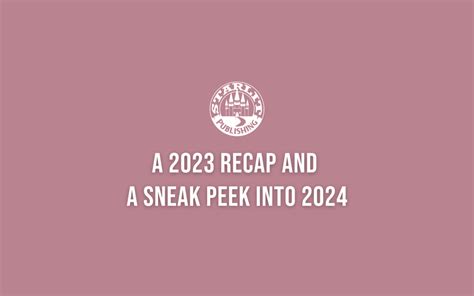 A 2023 Recap And A Sneak Peek Into 2024 My Life My Tao