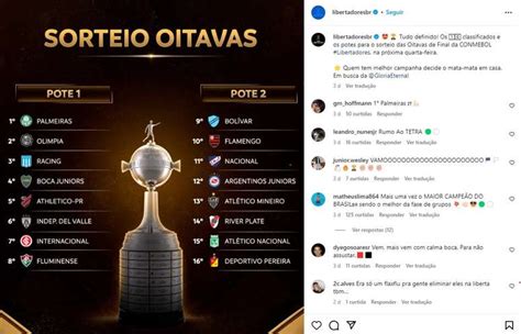 Sorteio Das Oitavas Da Libertadores Ao Vivo Onde Assistir