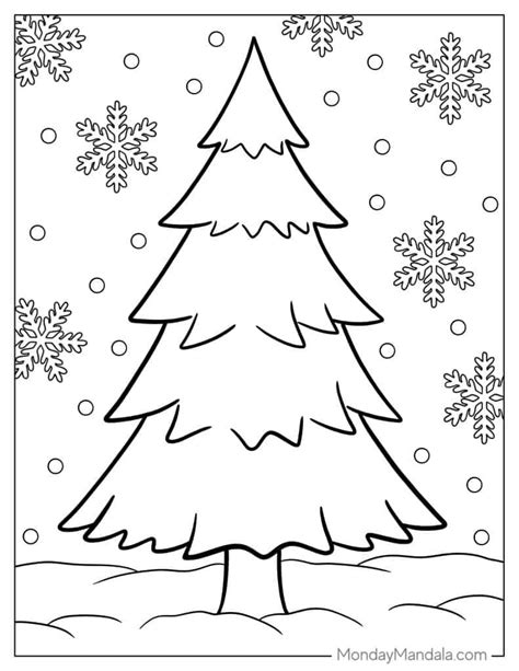 Pine Trees Coloring Pages