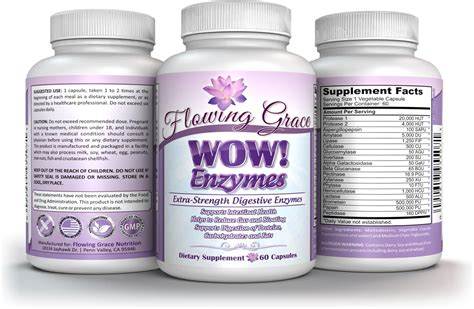 Wow Enzymes Extra Strength Digestive Enzymes With Amylase