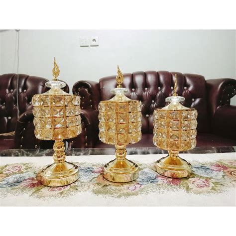 Jual Toples Sultan Turki Mewah Cantik Full Kristal Set 3 Toples