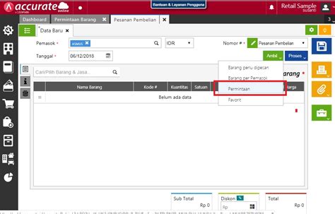 Cara Membuat Permintaan Beli Barang Di Accurare Online