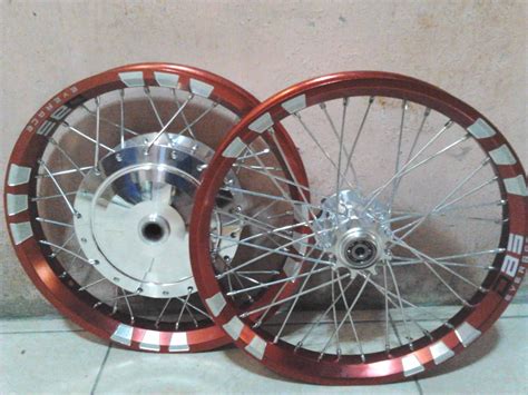 Velg DBS Red Ring 14 Untuk Mio Dengan Tromol Trusty Belimbing Velg