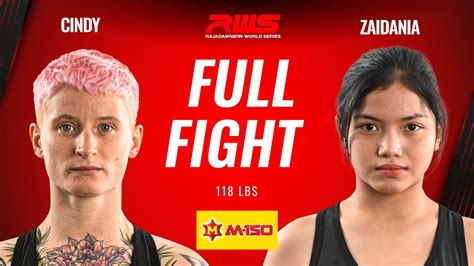 ไฟตเตม Full Fight l ซนด TFC มวยไทย vs ซยดาเนย l Cindy TFC Muay