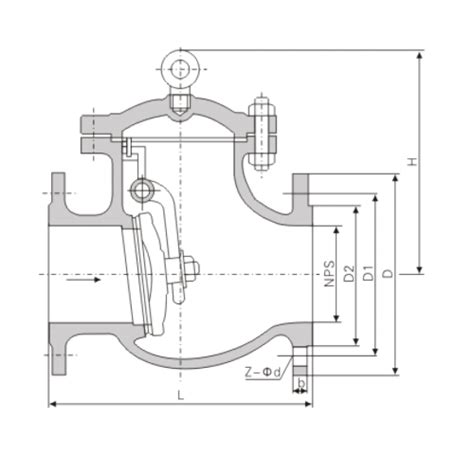 ANSI Marine Swing API Check Valve American Standard Valve