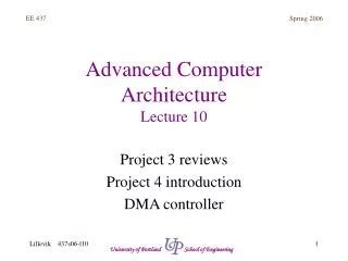 Ppt Ece Advanced Computer Architecture Lecture Memory